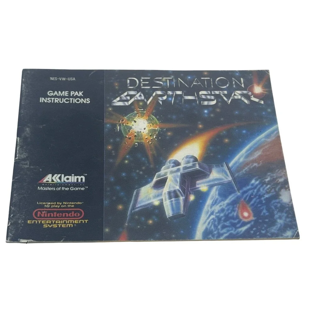 Destination Earthstar NES Nintendo Instruction Manual Only Acclaim NES-VW-USA